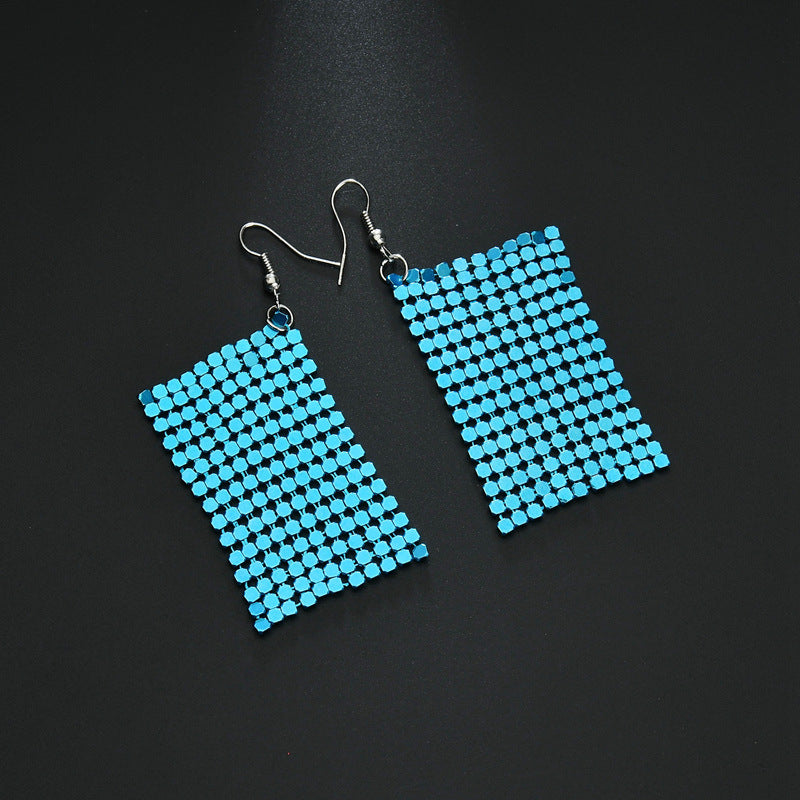 Wholesale Sequin Statemente Aluminum Earrings